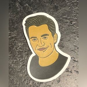 ⭐️3/$13 - Matthew Perry friends sticker 2” vinyl